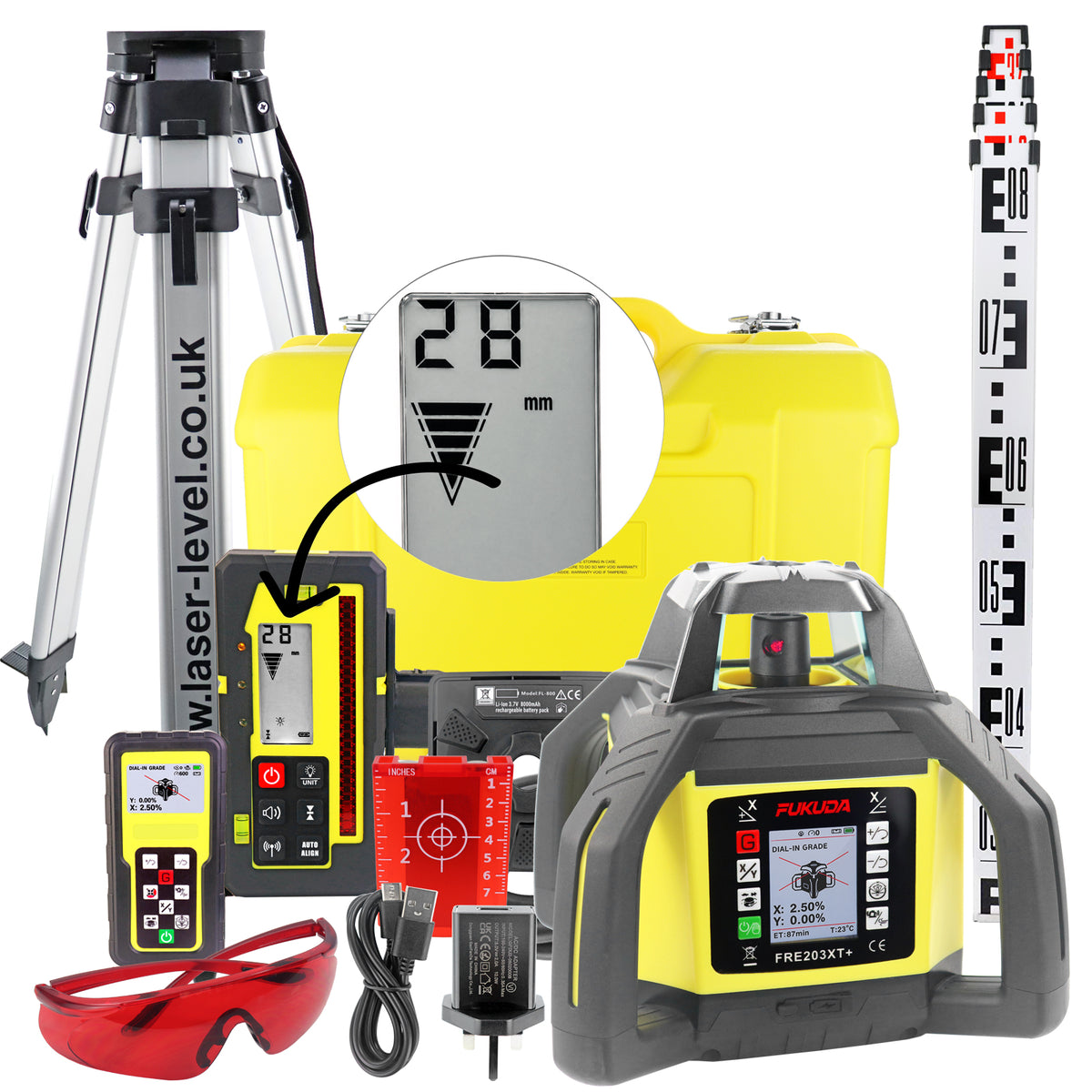 Fukuda FRE-203XT+ mm/inch True Grade Kit