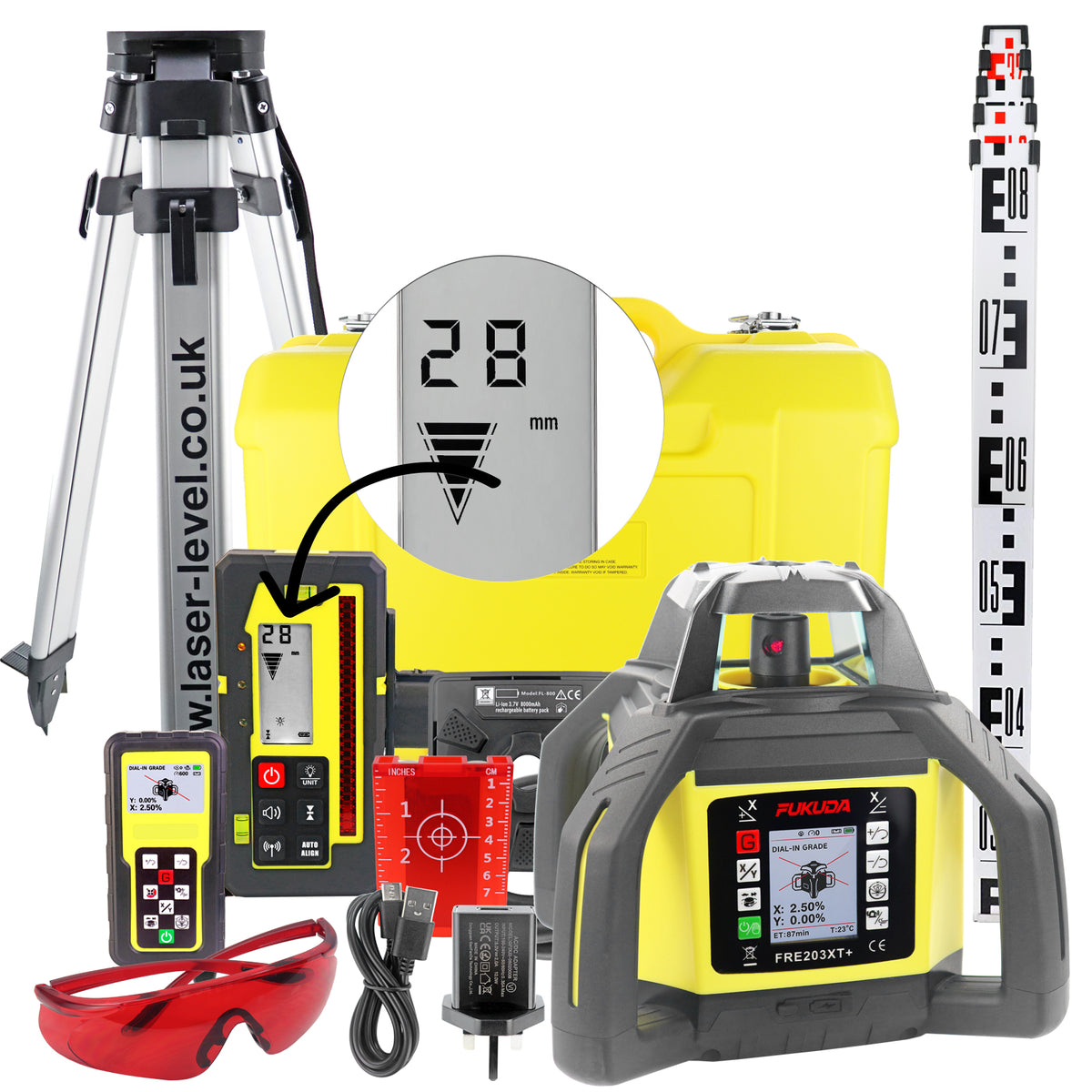 Fukuda FRE-203XT+ mm/inch True Grade Kit