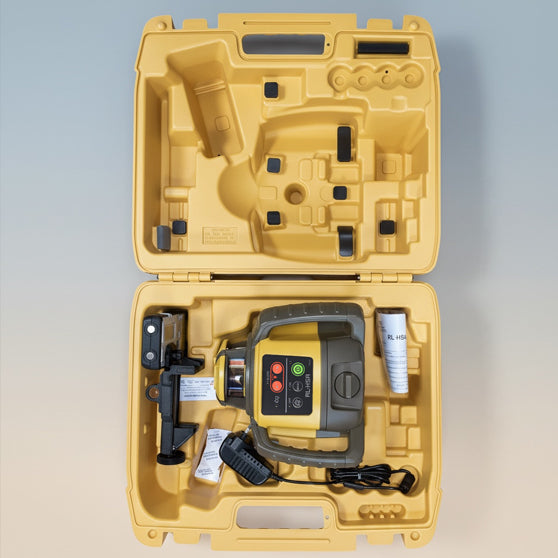 Topcon RL-H5A Rotary Laser Level Kit Case Contents