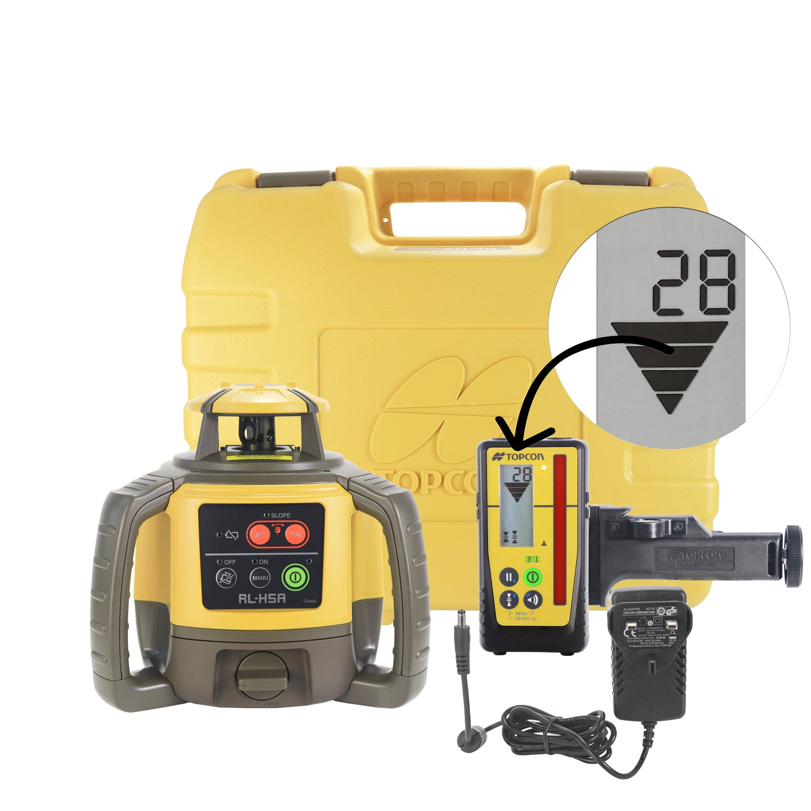 Topcon RL-H5A mm/inch Rotary Base Unit