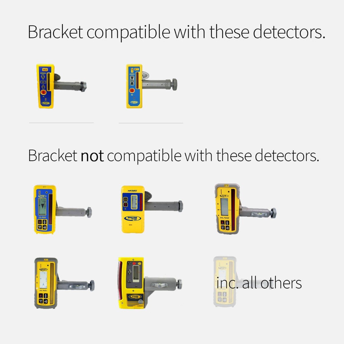 Spectra HR150, HR150U & HR220 Rod/Staff Clamp Bracket (SKU: SMB681)
