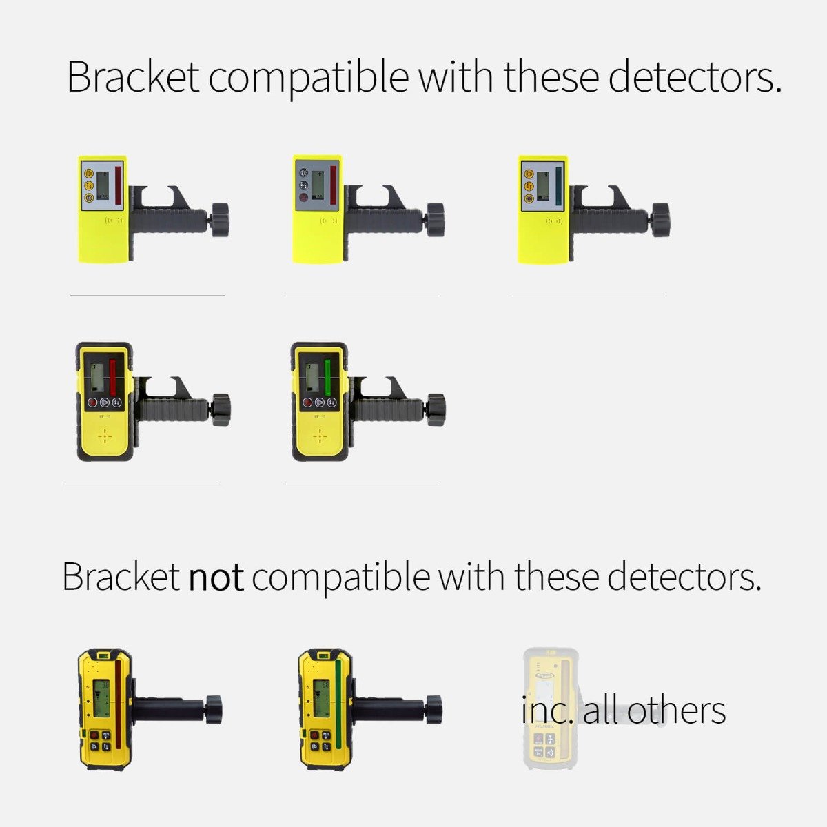 Fukuda FRE-102, FRE-201, FRE-202, FRE-203, FRE-205, FRE-207, FRE-208 FRE-211 & FRE-301 Rod/Staff Clamp Bracket