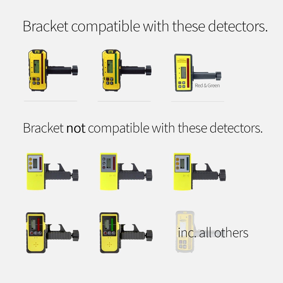 Fukuda FRD800R, FRD800G, FRD600R, FRD600G Rod/Staff Clamp Bracket