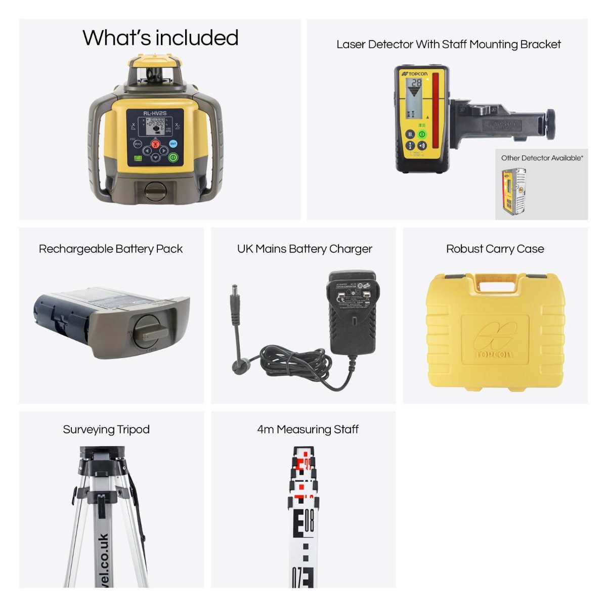Topcon RL-HV2S mm/inch True Grade Kit