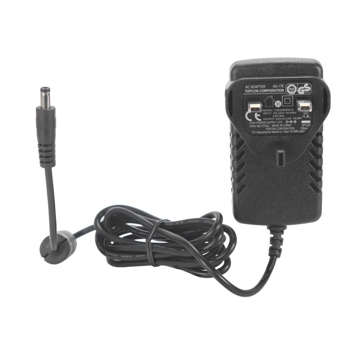 Genuine Topcon® Plug-in Charger 9.0 Volt (SKU: AD-17E)