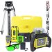 Fukuda FRE-203XG (Incredibly Bright Green Beam) Laser Level Kit. Horizontal, Vertical, 90° Squaring & Dual Grade - X or Y-Axis +/- 9% (1 in 11.1). 